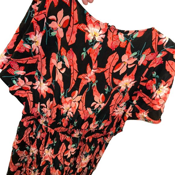 alice temperley coral lilly exquisite print flutter sleeve jumpsuit 8/12 - Picture 6 of 6